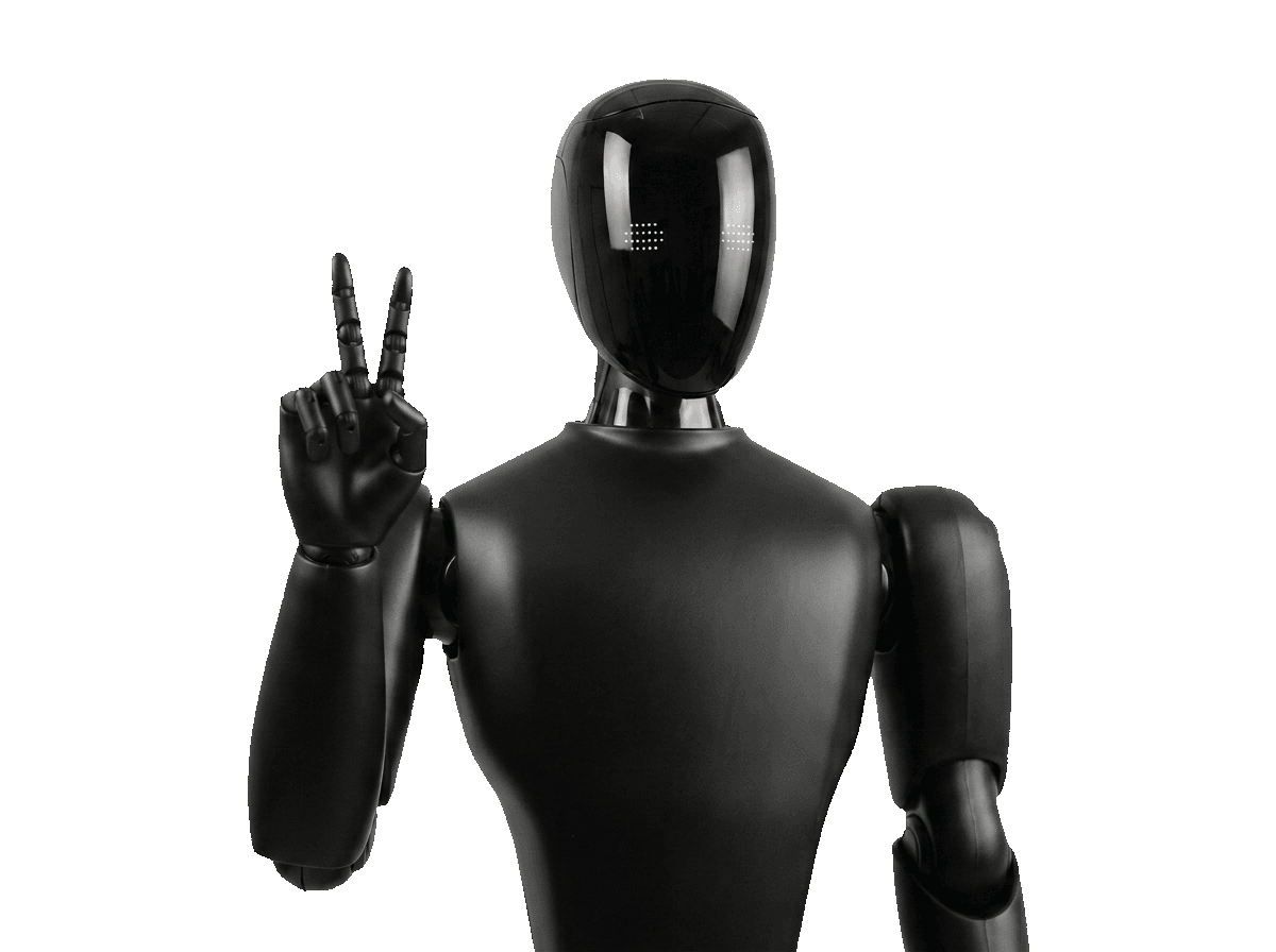 Phirion holding up two fingers