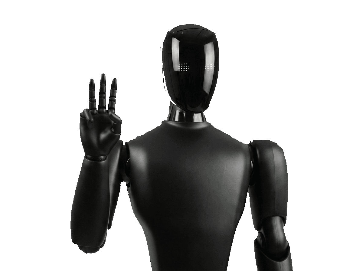 Phirion holding up three fingers
